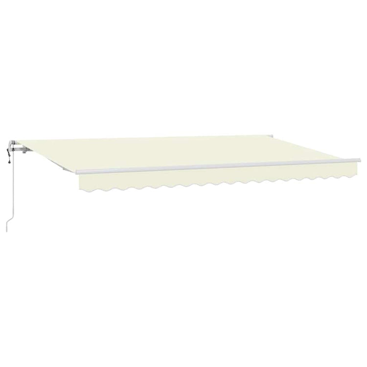 Vidaxx faltbarer Sonnenschirm Creme 350 x 200 cm Stoff