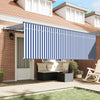 Vidaxx faltbarer Sonnenschirm blau und weiß 350 x 200 cm