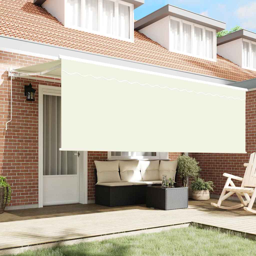 Vidaxx faltbarer Sonnenschirm Creme 350 x 200 cm