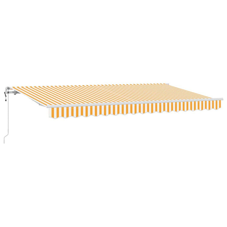 Vidaxx faltbarer Sonnenschirm gelb 350 x 200 cm Stoff