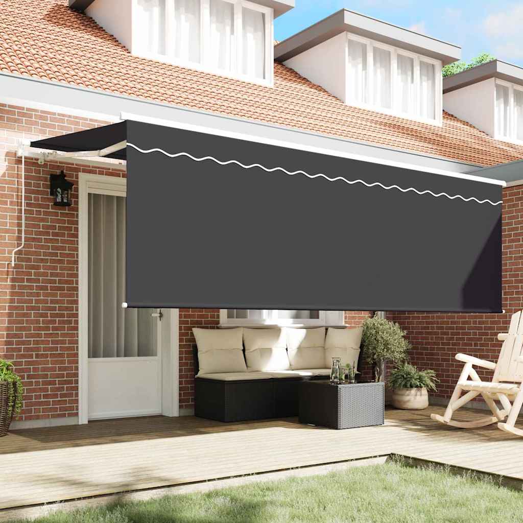 Vidaxx faltbare Markise Anthrazit 350 x 200 cm