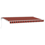 Vidaxx faltbarer Sonnenschirm Orange und Schwarz 350 x 200 cm - afbeelding 2