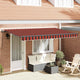 Vidaxx faltbarer Sonnenschirm orange 350 x 200 cm Stoff