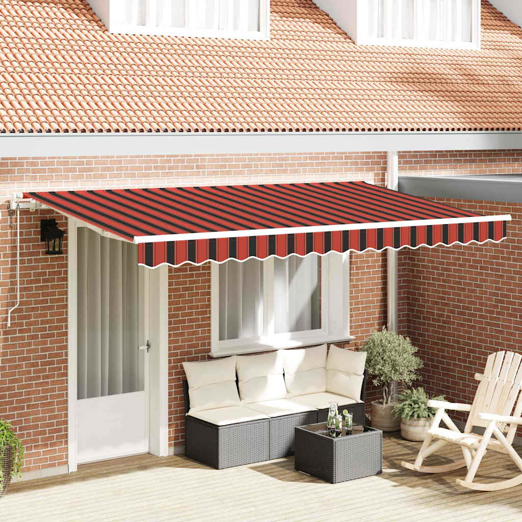 Vidaxx faltbarer Sonnenschirm orange 350 x 200 cm Stoff