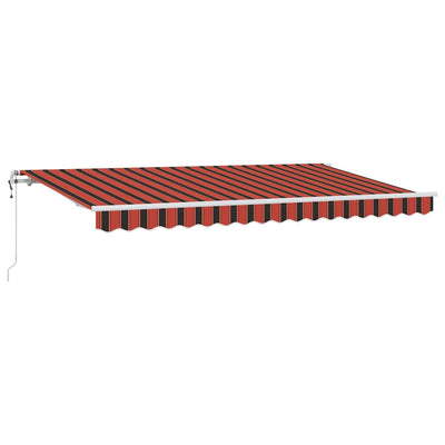 Vidaxx faltbarer Sonnenschirm orange 350 x 200 cm Stoff
