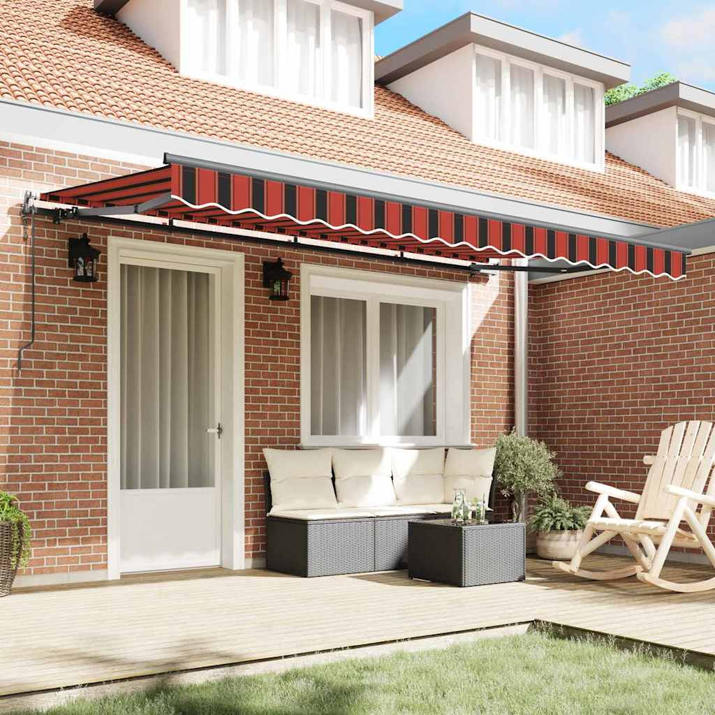 Vidaxx faltbarer Sonnenschirm orange 350 x 200 cm Stoff