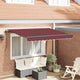 Vidaxx faltbarer Sonnenschirm Burgunderrot 350 x 200 x 165 cm Stoff
