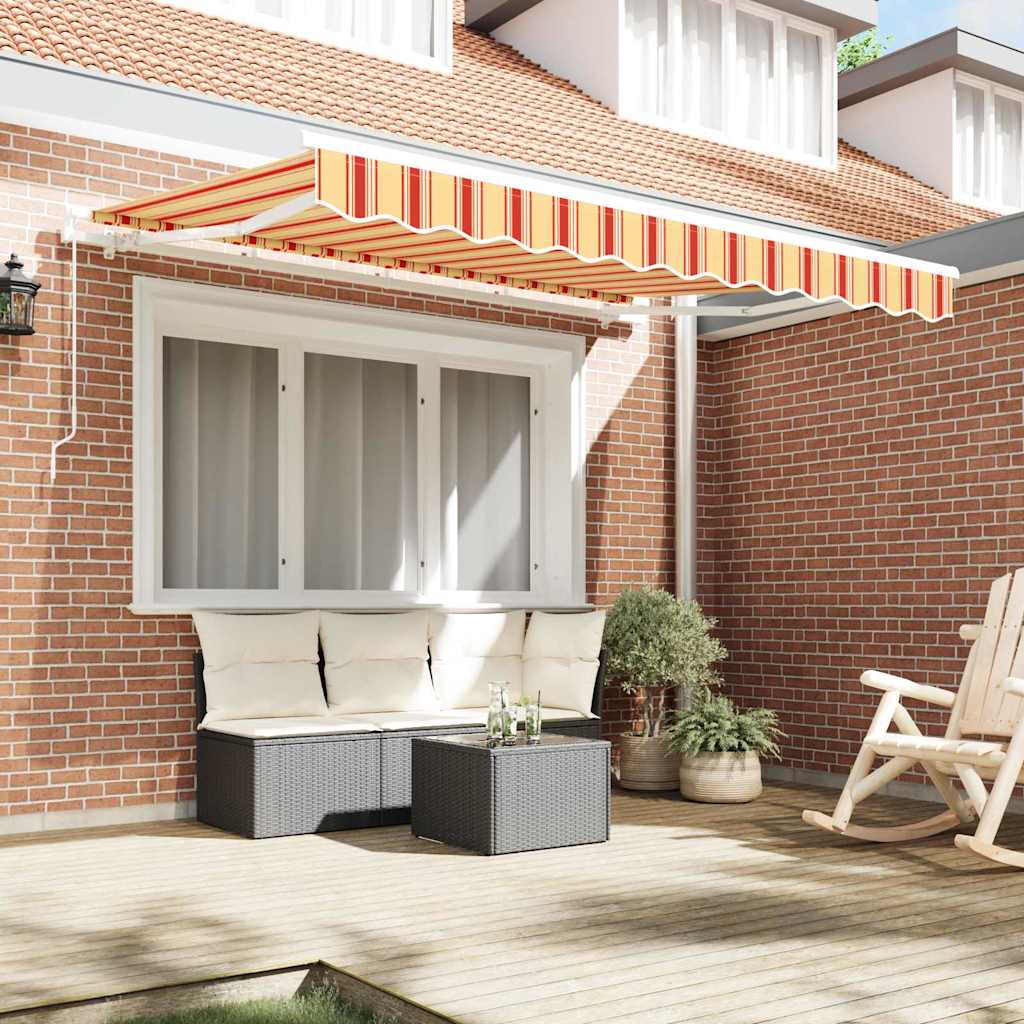 Vidaxx faltbarer Sonnenschirm gelb 350 x 200 cm Stoff