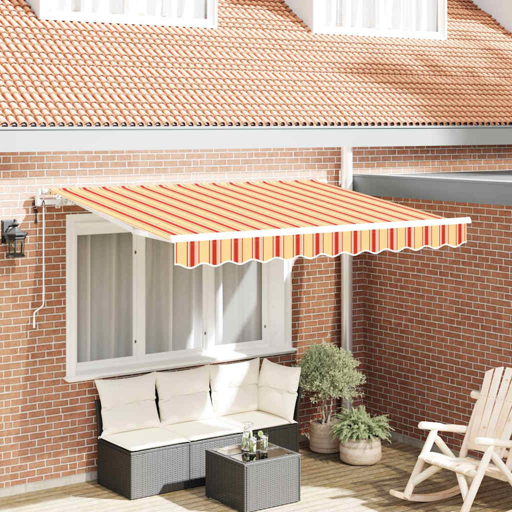 Vidaxx faltbarer Sonnenschirm gelb 350 x 200 cm Stoff