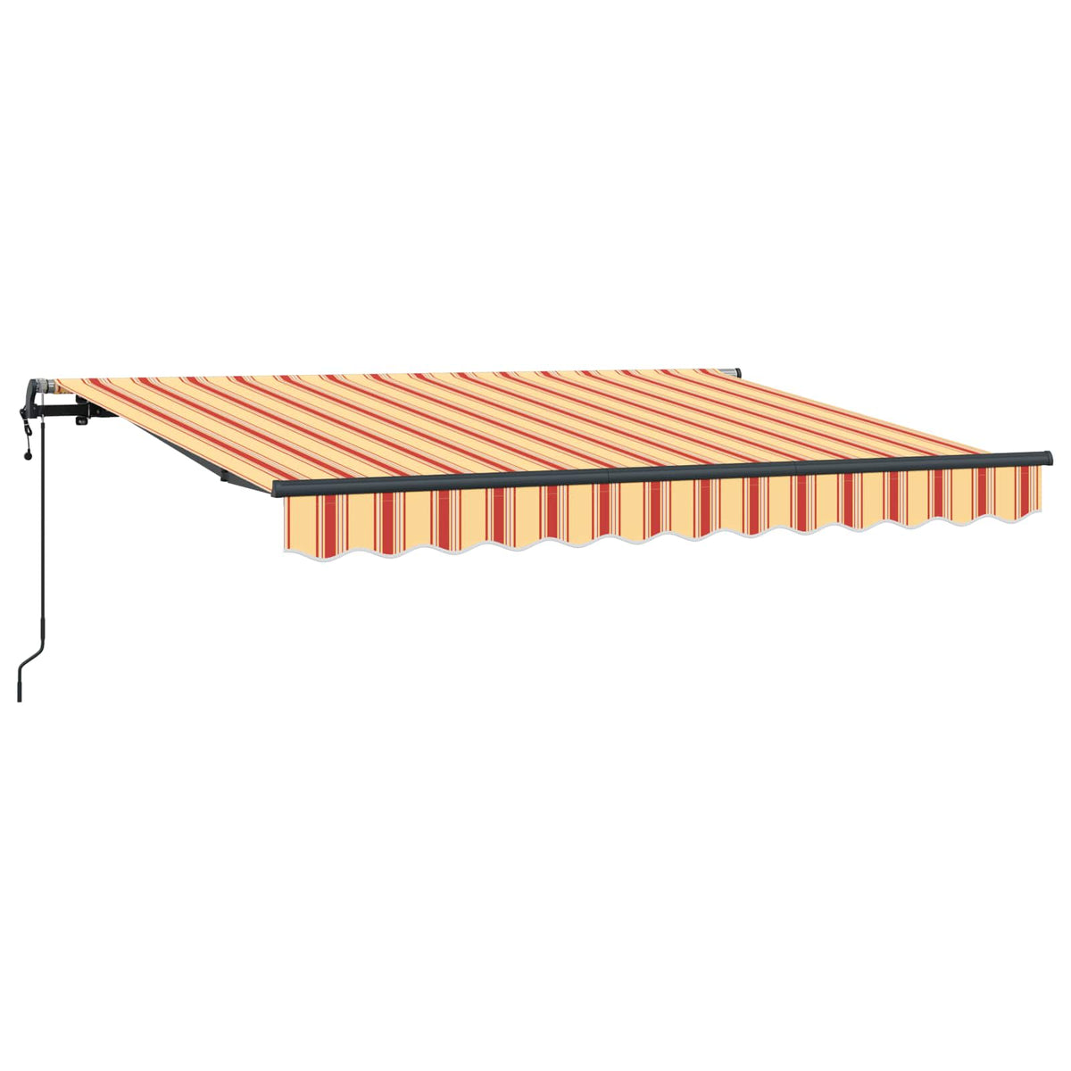 Vidaxx faltbarer Sonnenschirm gelb 350 x 200 cm Stoff