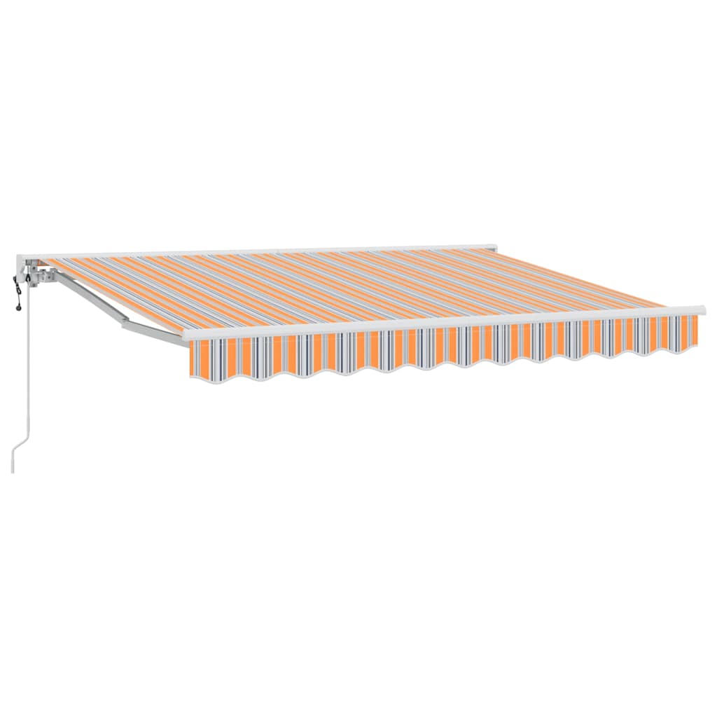 Vidaxx faltbarer Sonnenschirm Blau und Orange 350 x 200 cm