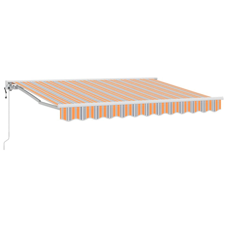 Vidaxx faltbarer Sonnenschirm Blau und Orange 350 x 200 cm