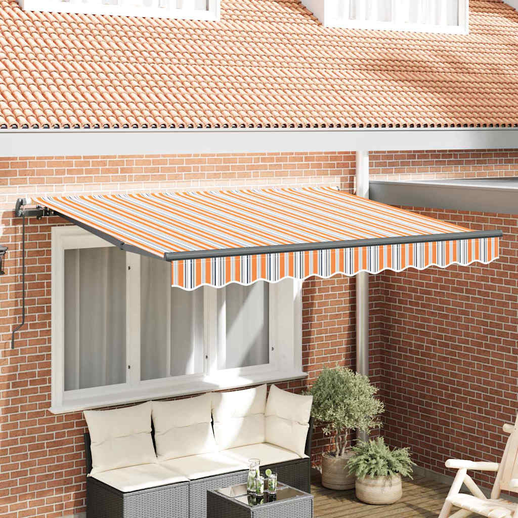 Vidaxx faltbarer Sonnenschirm mehrfarbig 350 x 200 cm Stoff