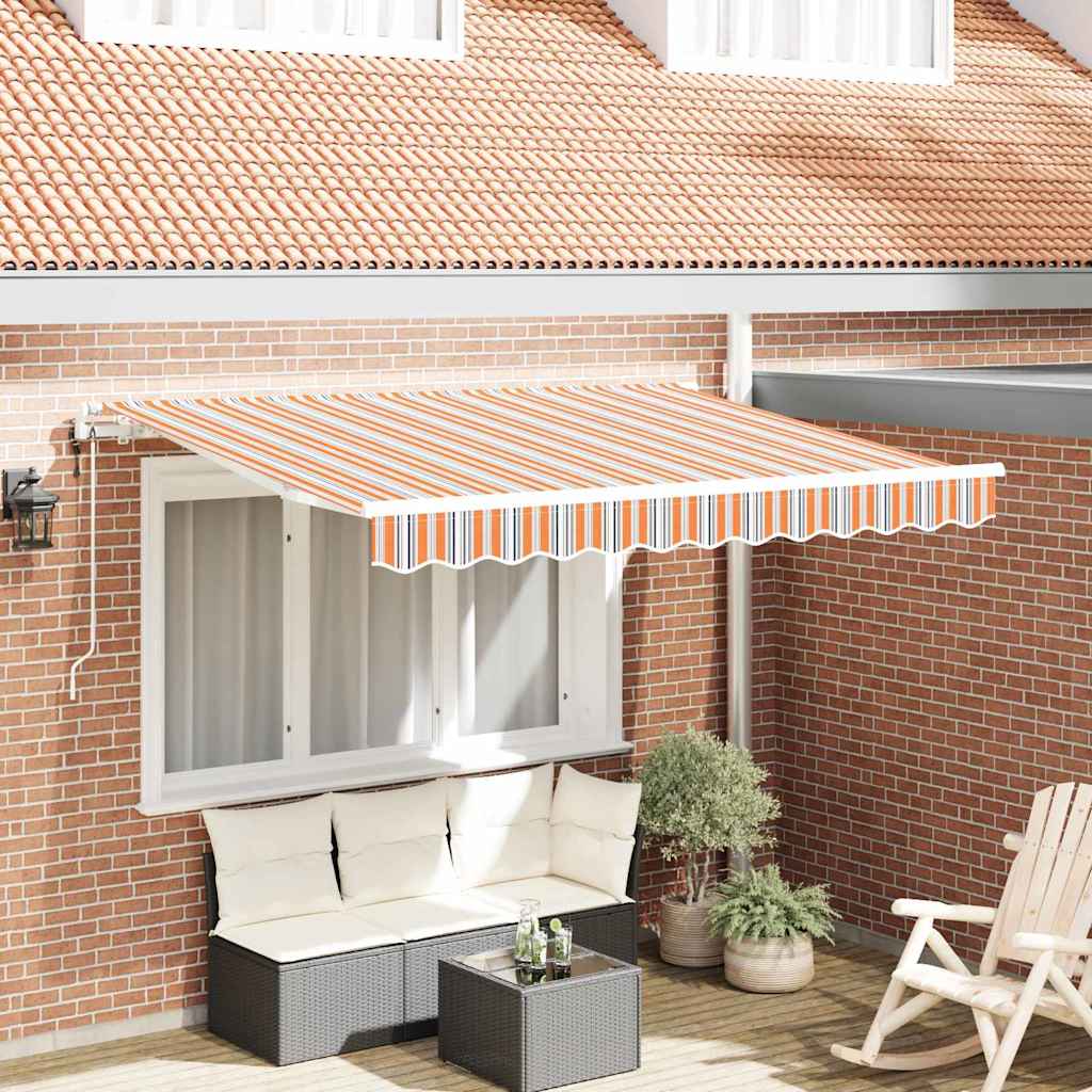Vidaxx faltbarer Sonnenschirm mehrfarbig 350 x 200 cm Stoff