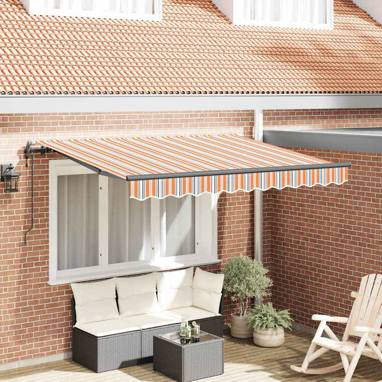 Vidaxx faltbarer Sonnenschirm mehrfarbig 350 x 200 cm Stoff