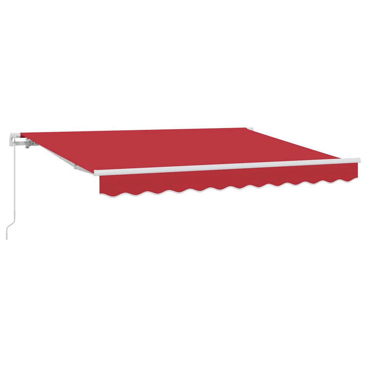 Vidaxx faltbarer Sonnenschirm rot 350 x 200 cm Stoff