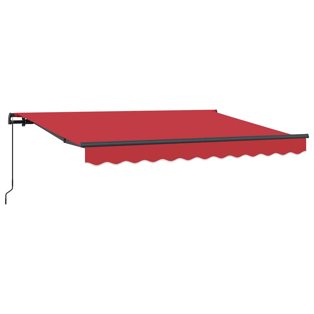 Vidaxx faltbarer Sonnenschirm rot 350 x 200 cm Stoff