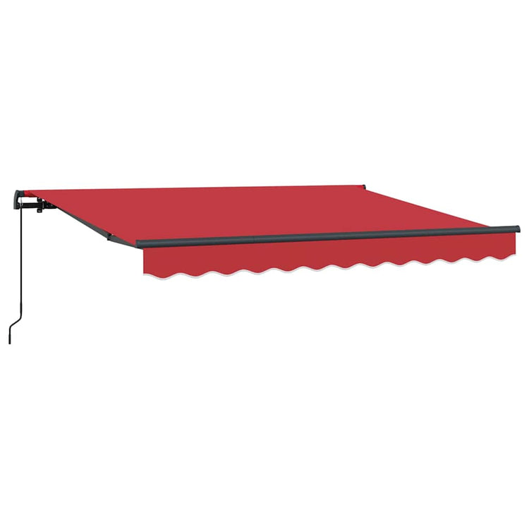 Vidaxx faltbarer Sonnenschirm rot 350 x 200 cm Stoff