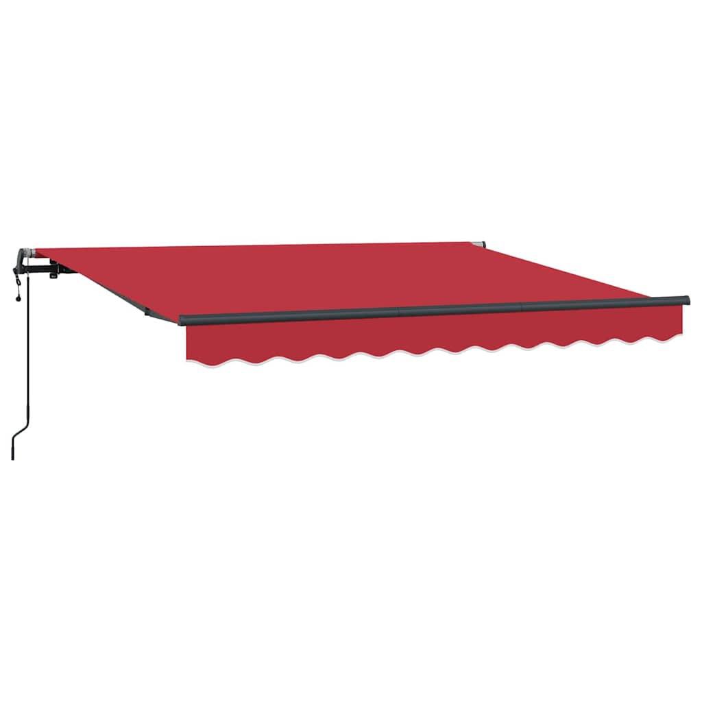 Vidaxx faltbarer Sonnenschirm rot 350 x 200 cm Stoff