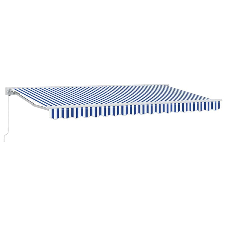 Vidaxx faltbarer Sonnenschirm blau und weiß 400 x 200 cm