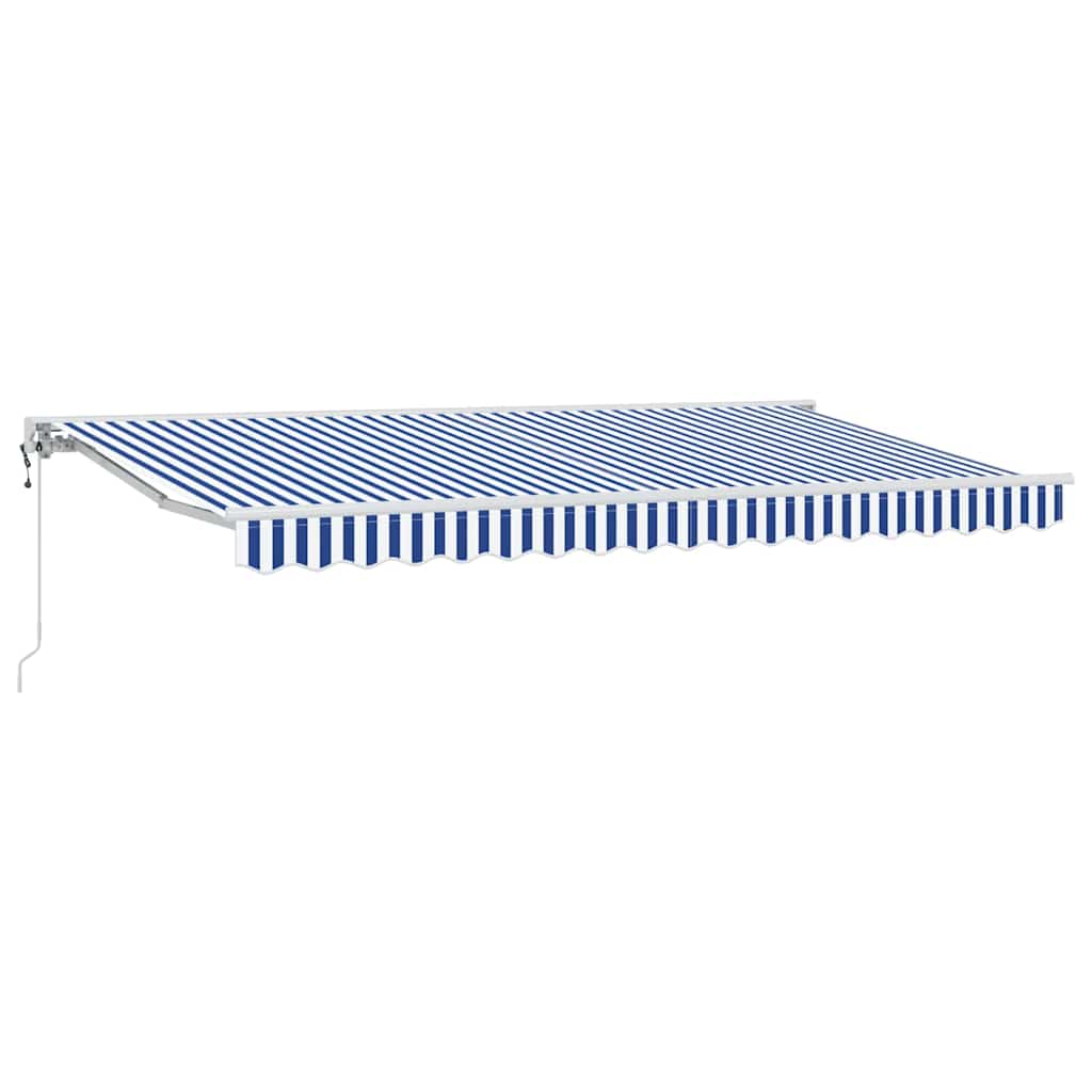 Vidaxx faltbarer Sonnenschirm blau und weiß 400 x 200 cm