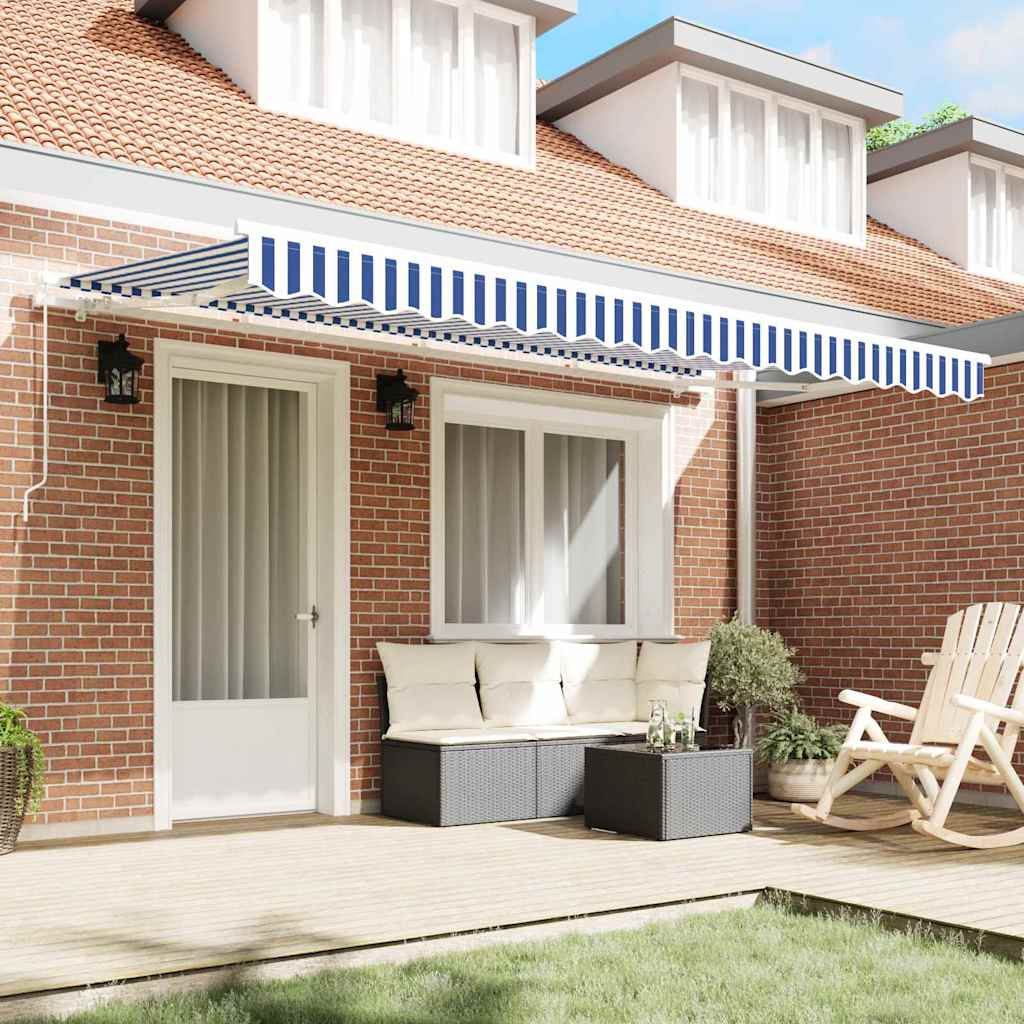 Vidaxx faltbarer Sonnenschirm blau 400 x 200 cm Stoff