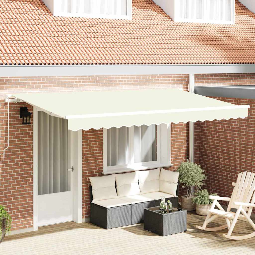 Vidaxx faltbarer Sonnenschirm creme 400 x 200 cm Stoff