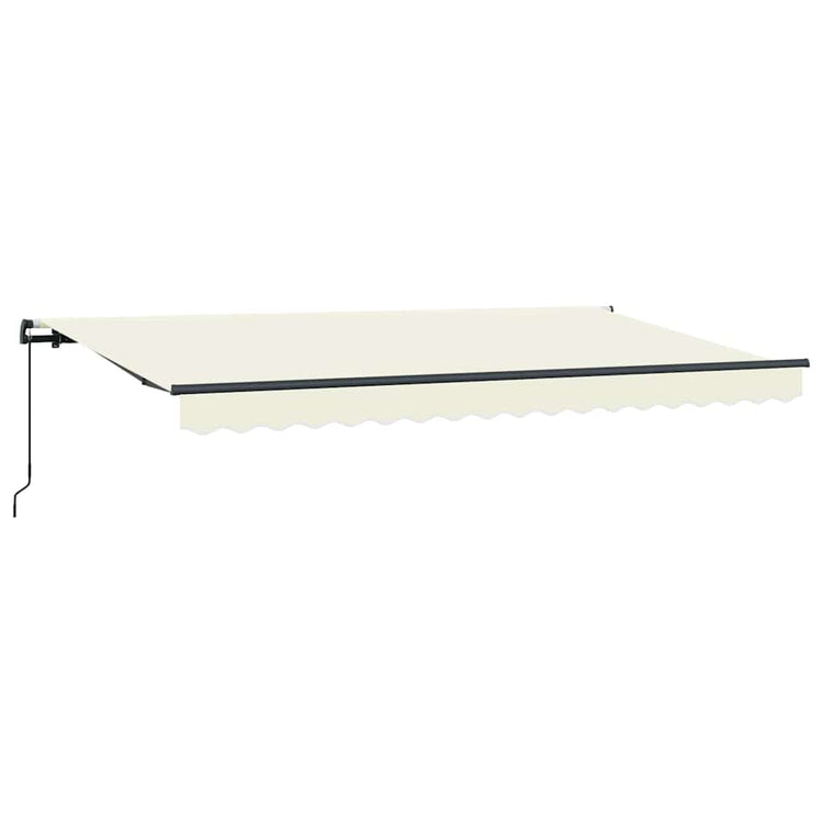 Vidaxx faltbarer Sonnenschirm creme 400 x 200 cm Stoff