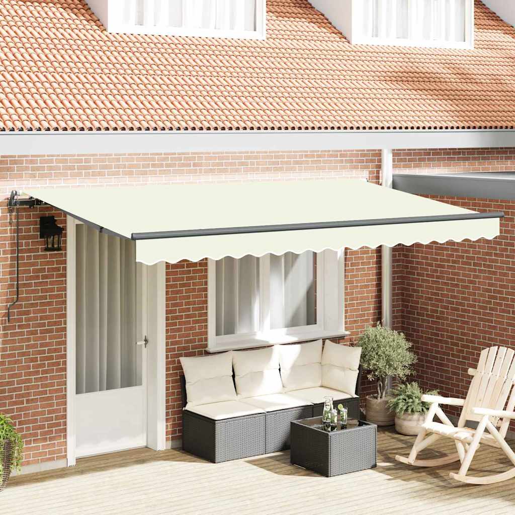Vidaxx faltbarer Sonnenschirm creme 400 x 200 cm Stoff