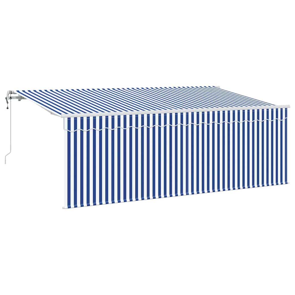 Vidaxx faltbarer Sonnenschirm blau und weiß 400 x 200 cm