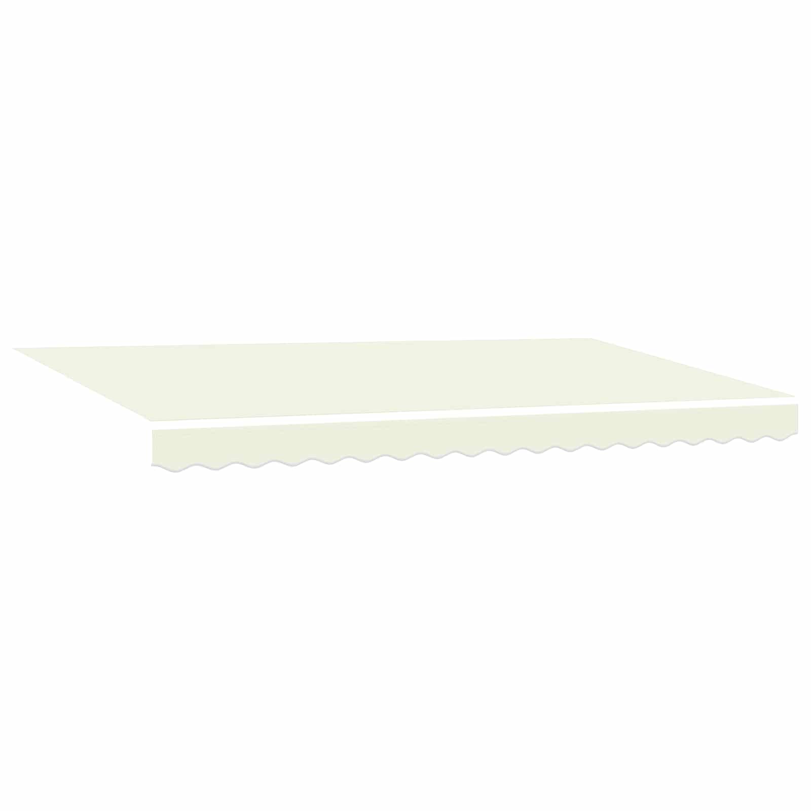 Vidaxx faltbarer Sonnenschirm Creme 400 x 200 cm