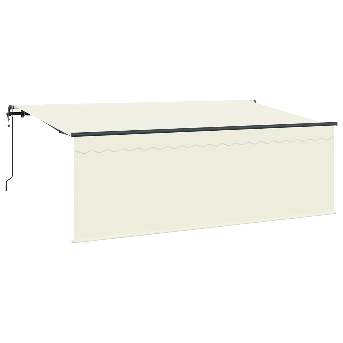 Vidaxx faltbarer Sonnenschirm Creme 400 x 200 cm