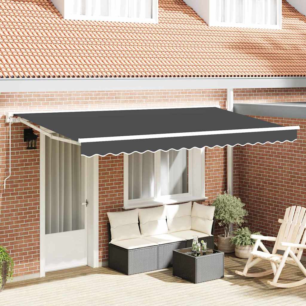 Vidaxx faltbare Markise Anthrazit 400 x 200 cm