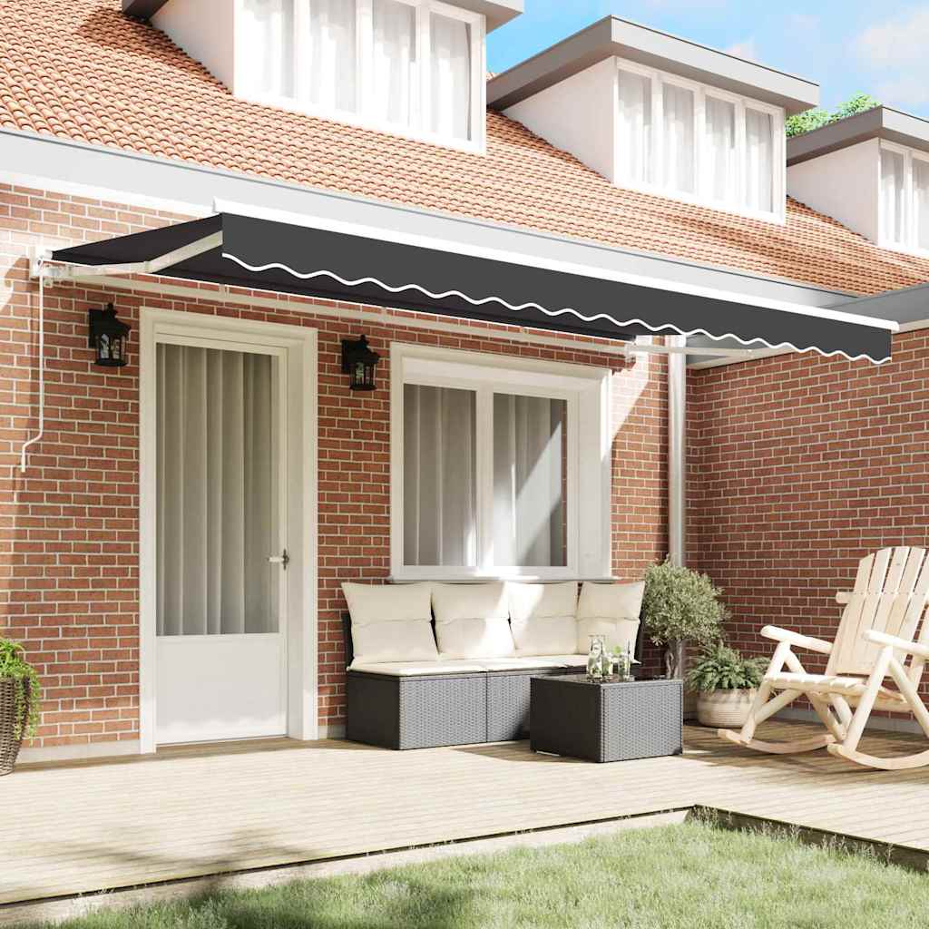 Vidaxx faltbare Markise Anthrazit 400 x 200 cm