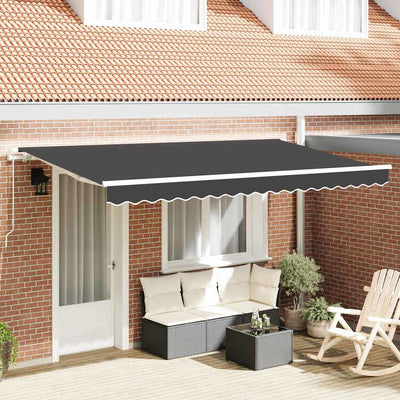 Vidaxx faltbare Markise Anthrazit 400 x 200 cm Stoff