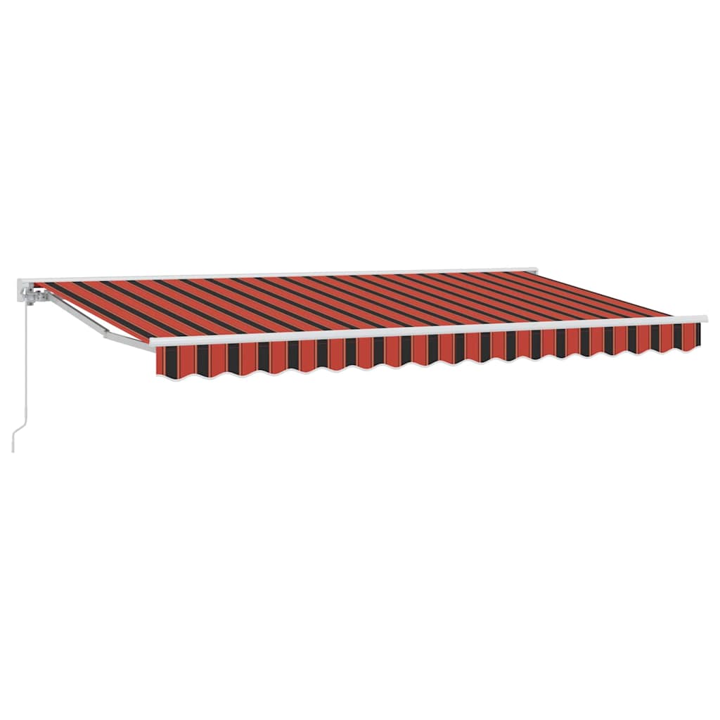 Vidaxx faltbarer Sonnenschirm Orange und Schwarz 400 x 200 cm