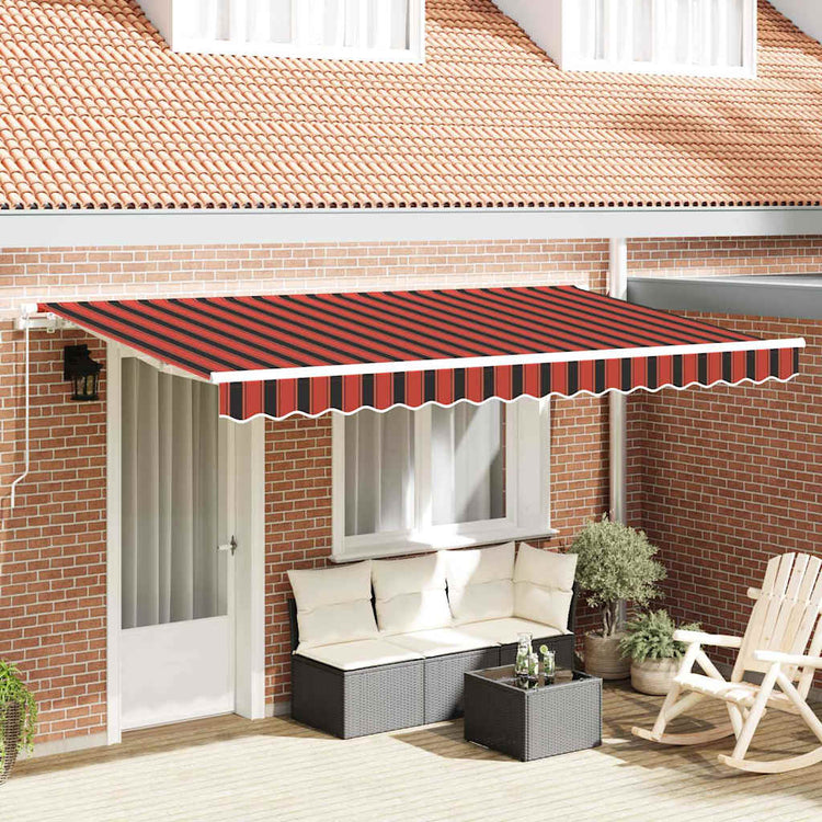Vidaxx faltbarer Sonnenschirm orange 400 x 200 cm Stoff