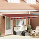 Vidaxx faltbarer Sonnenschirm orange 400 x 200 cm Stoff