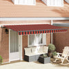 Vidaxx faltbarer Sonnenschirm orange 400 x 200 cm Stoff