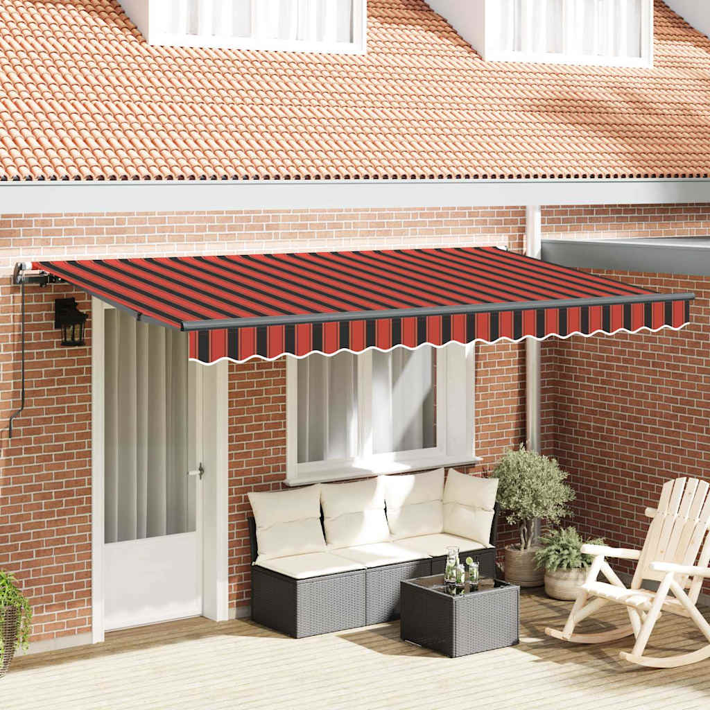 Vidaxx faltbarer Sonnenschirm orange 400 x 200 cm Stoff