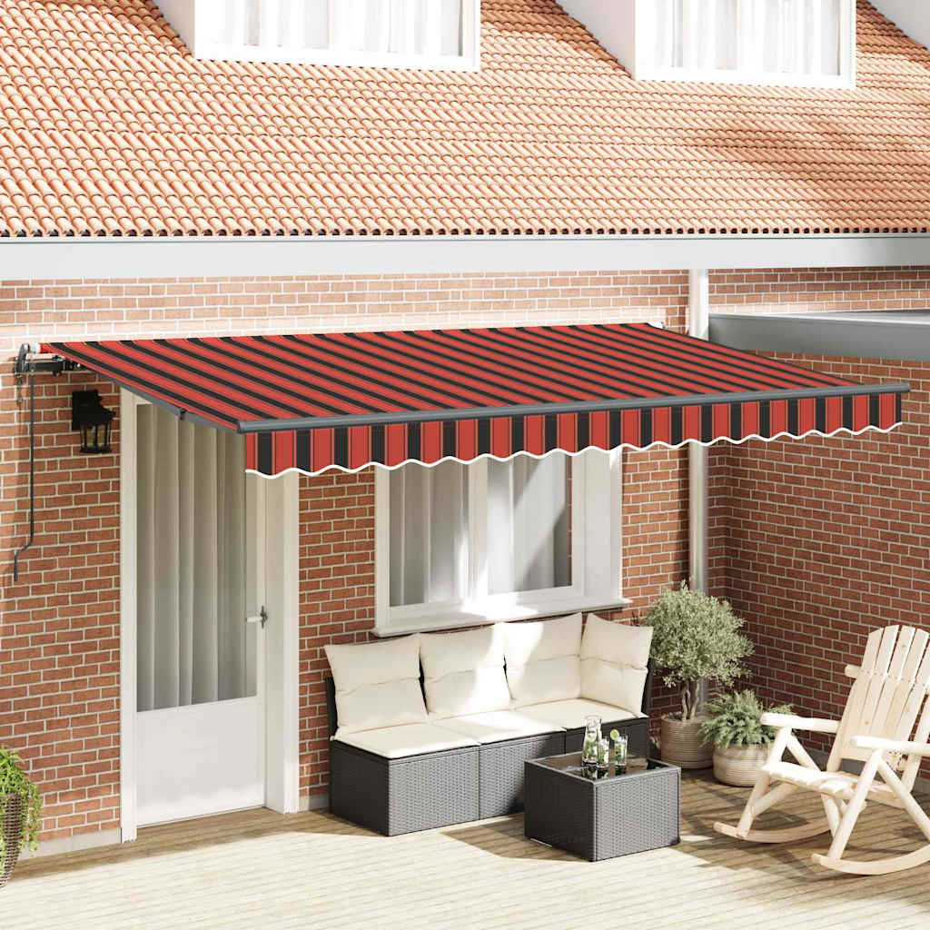 Vidaxx faltbarer Sonnenschirm orange 400 x 200 cm Stoff