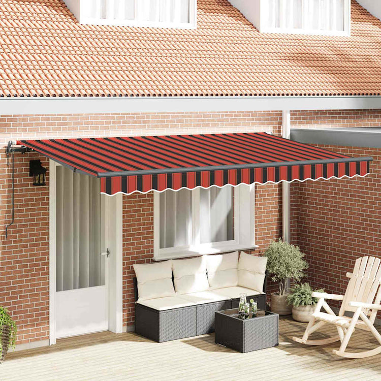 Vidaxx faltbarer Sonnenschirm orange 400 x 200 cm Stoff