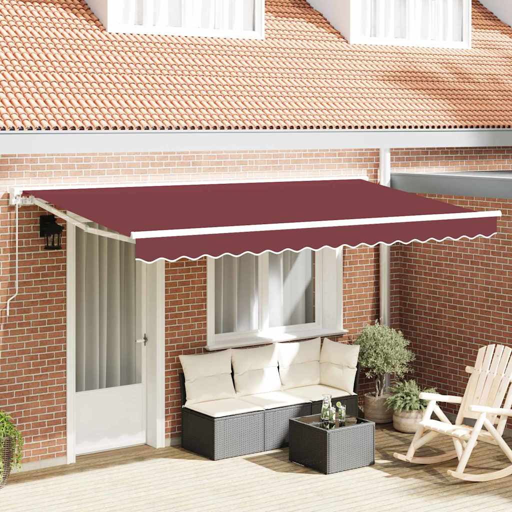 Vidaxx faltbare Markise Burgunderrot 400 x 200 cm