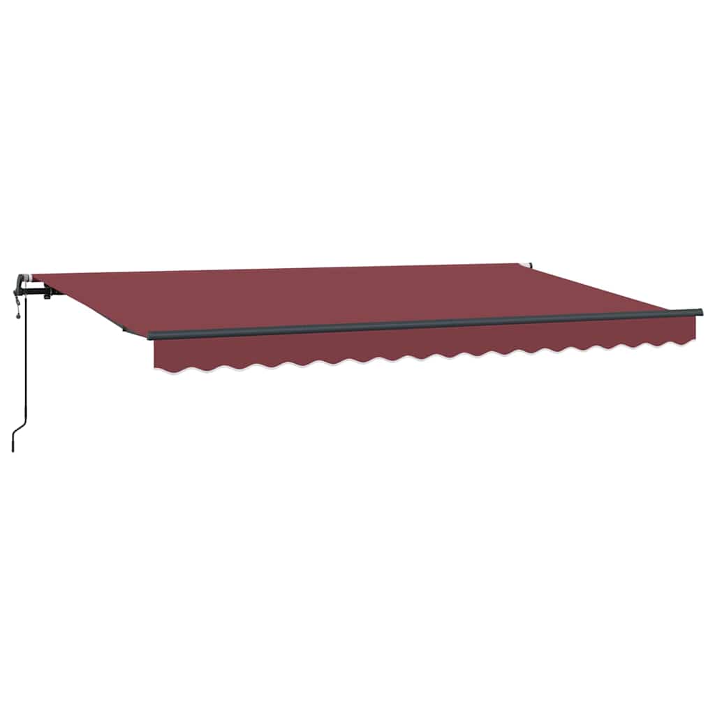 Vidaxx Faltsonnenschutz weinrot 400 x 200 cm Stoff