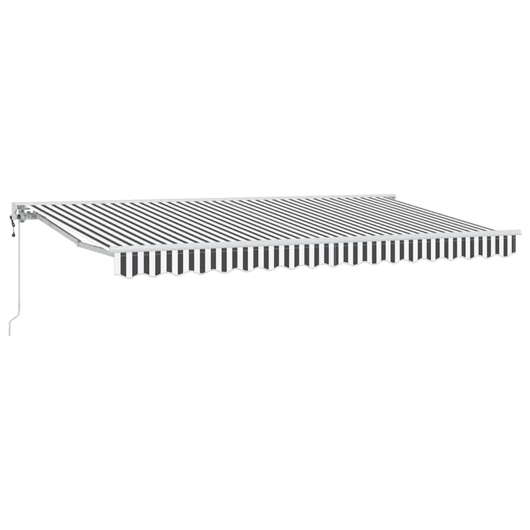 Vidaxx faltbarer Sonnenschirm Anthrazit und Weiß 400 x 200 cm