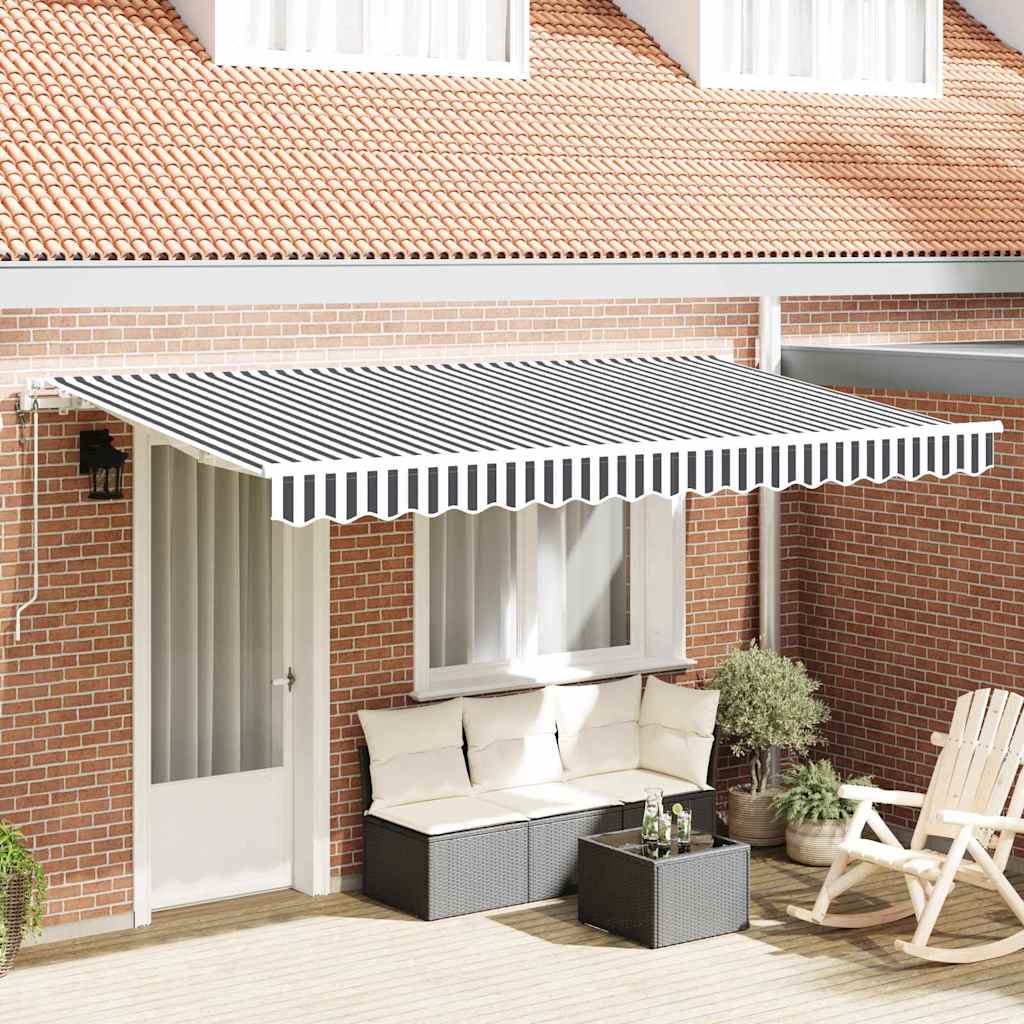 Vidaxx faltbare Markise Anthrazit 400 x 200 cm Stoff