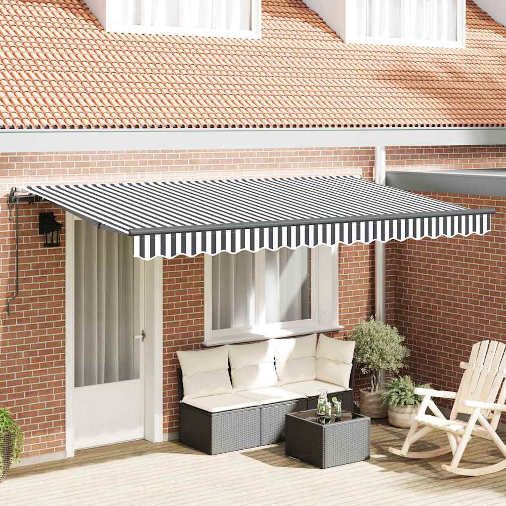 Vidaxx faltbare Markise Anthrazit 400 x 200 cm Stoff