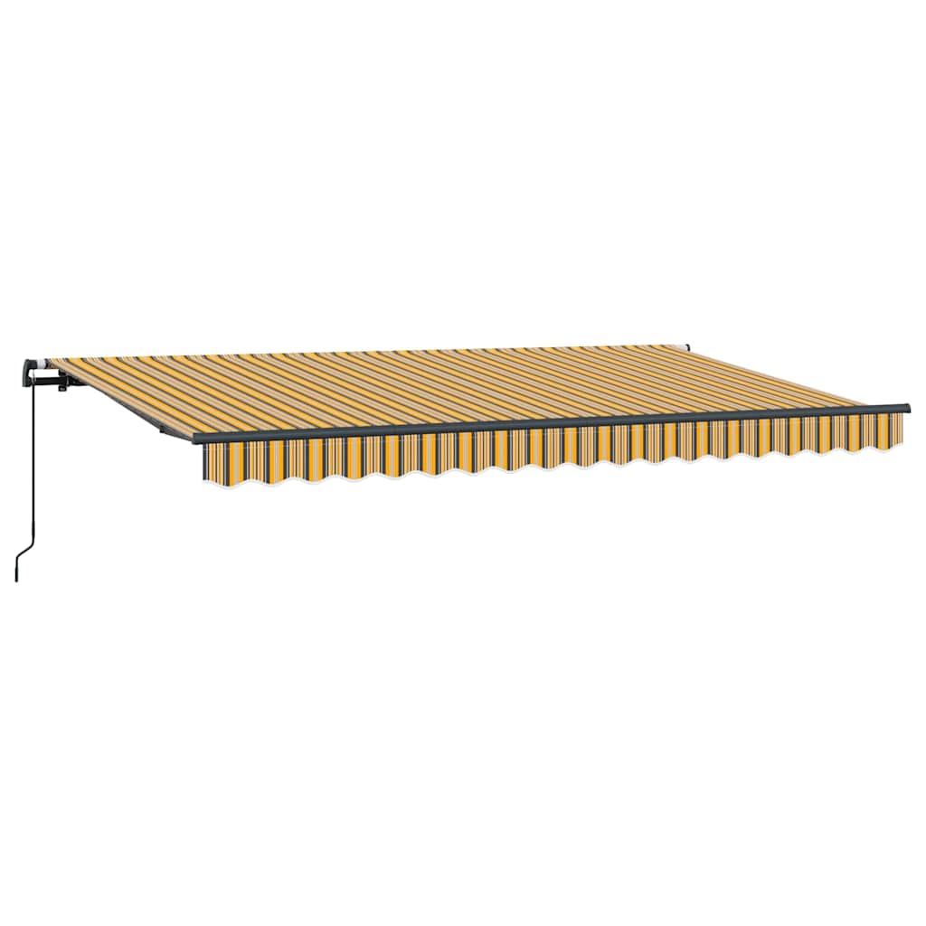 Vidaxx faltbarer Sonnenschirm gelb 400 x 200 cm Stoff