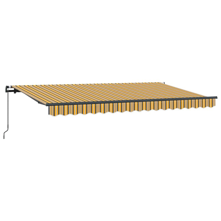 Vidaxx faltbarer Sonnenschirm gelb 400 x 200 cm Stoff