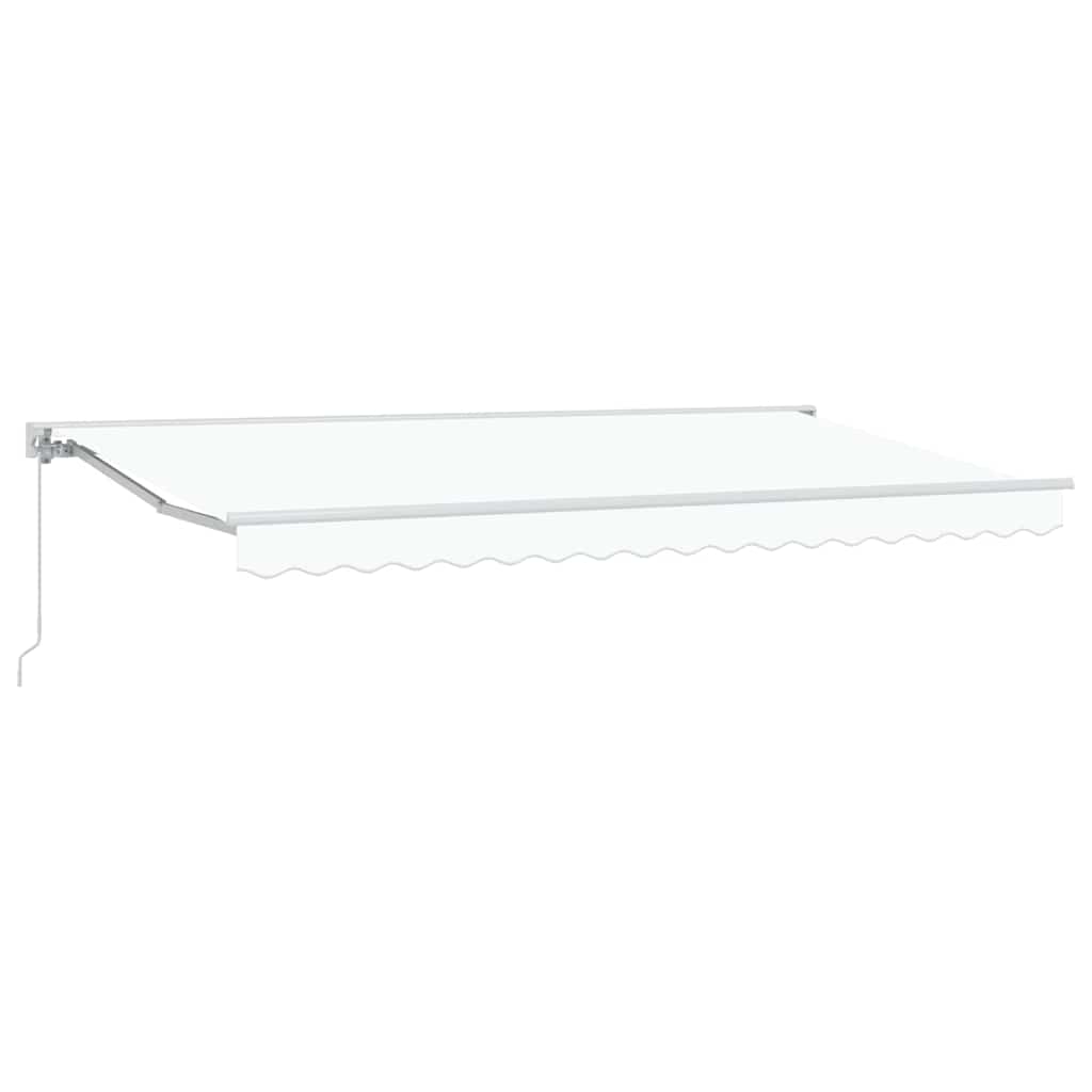 Vidaxx faltbarer Sonnenschirm weiß 400 x 200 cm Polyester und Metall